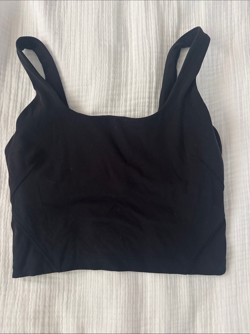 LULULEMON  square neck align tank with details